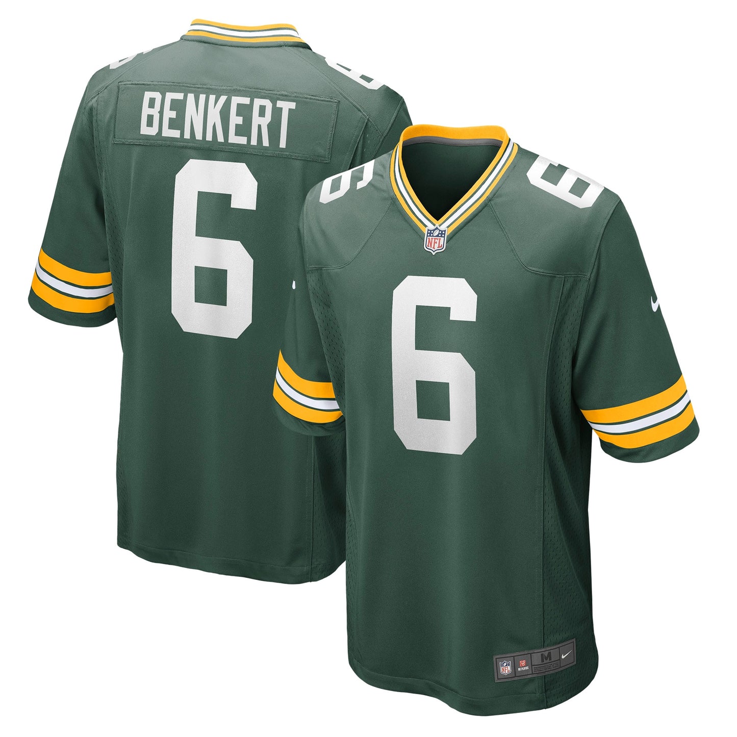 Kurt Benkert Green Bay Packers Nike Player Game Jersey - Green