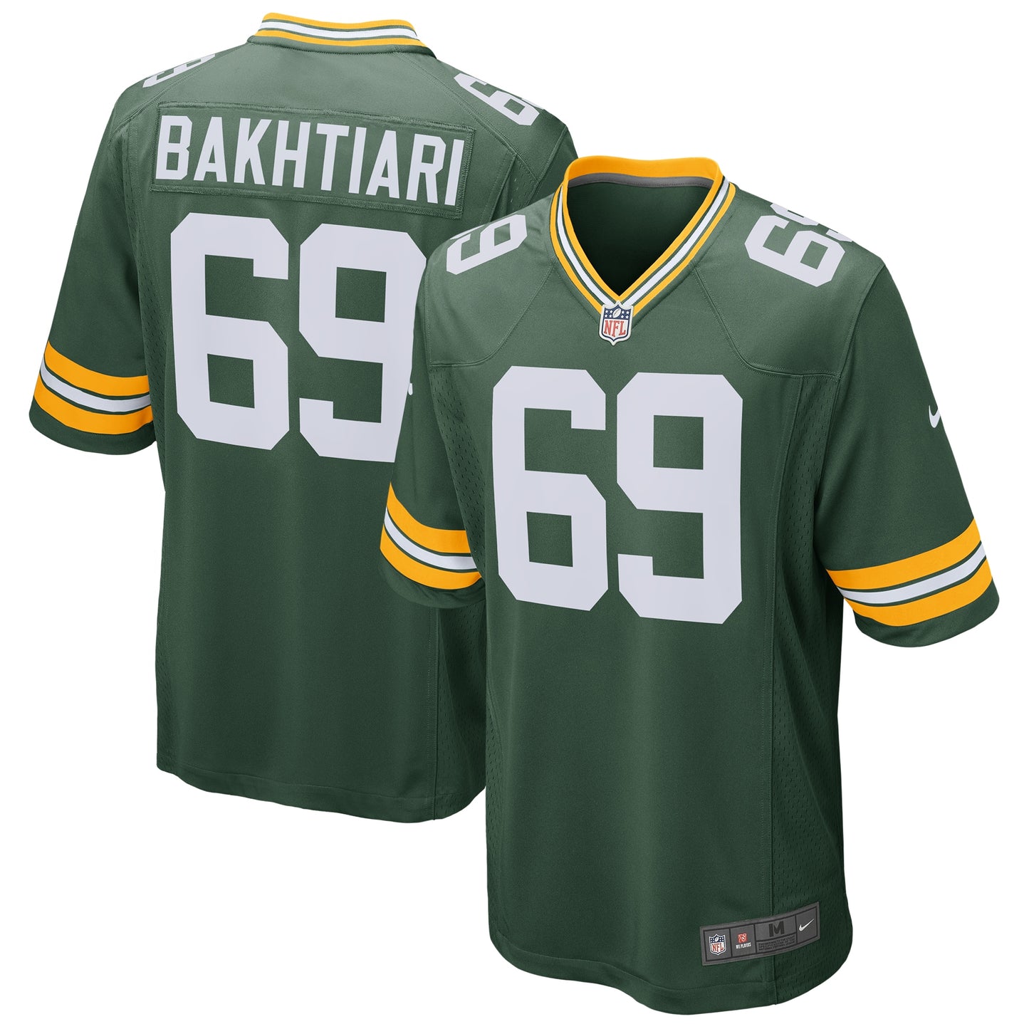 David Bakhtiari Green Bay Packers Nike Game Player Jersey - Green