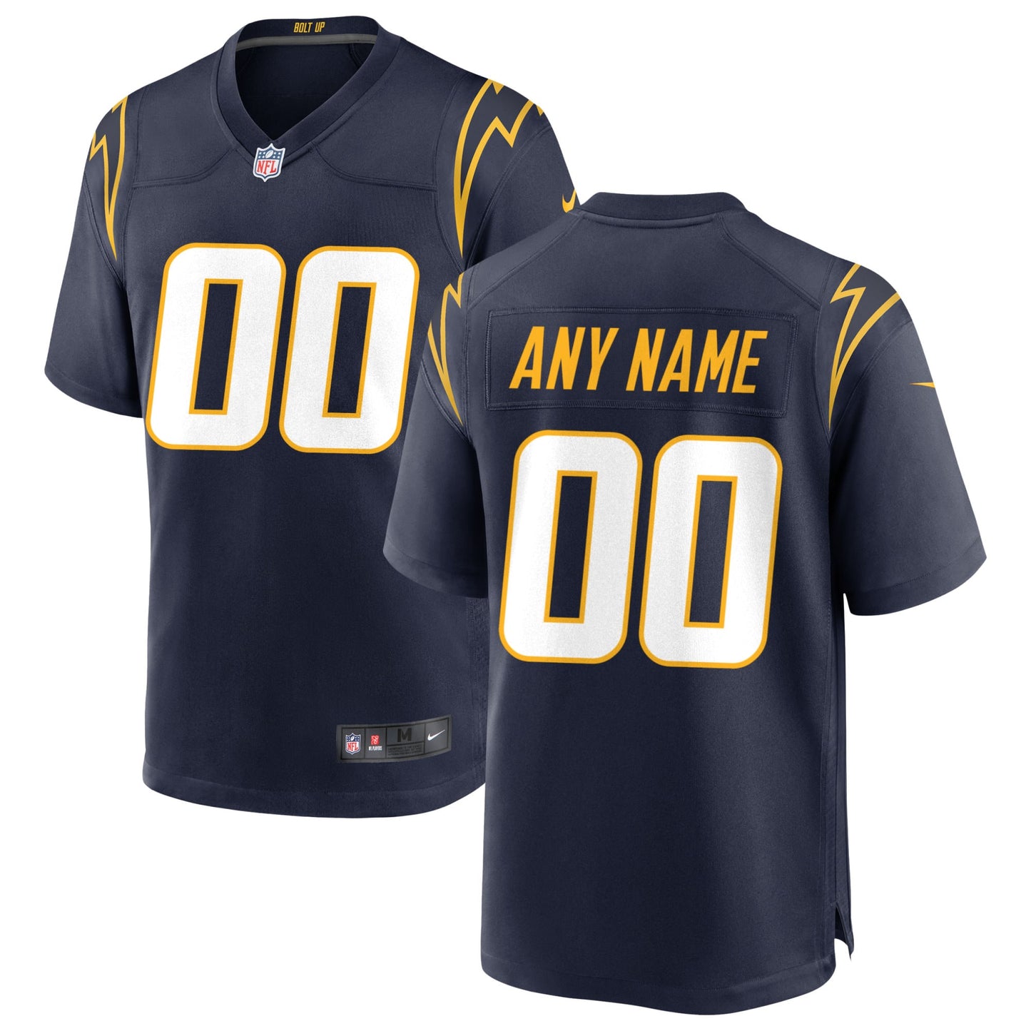 Los Angeles Chargers Nike Alternate Custom Game Jersey - Navy
