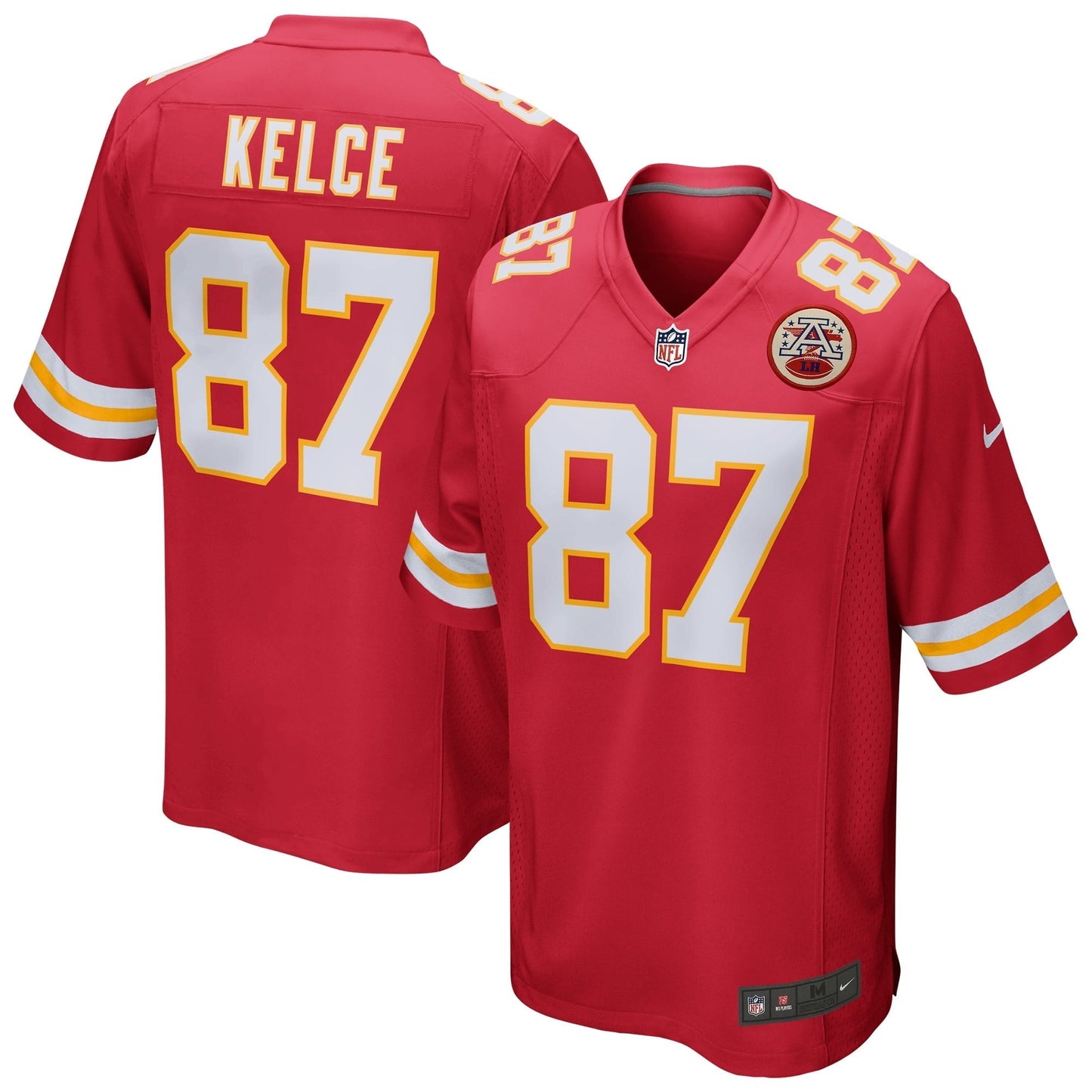 Men's Nike Travis Kelce Red Kansas City Chiefs Game Jersey